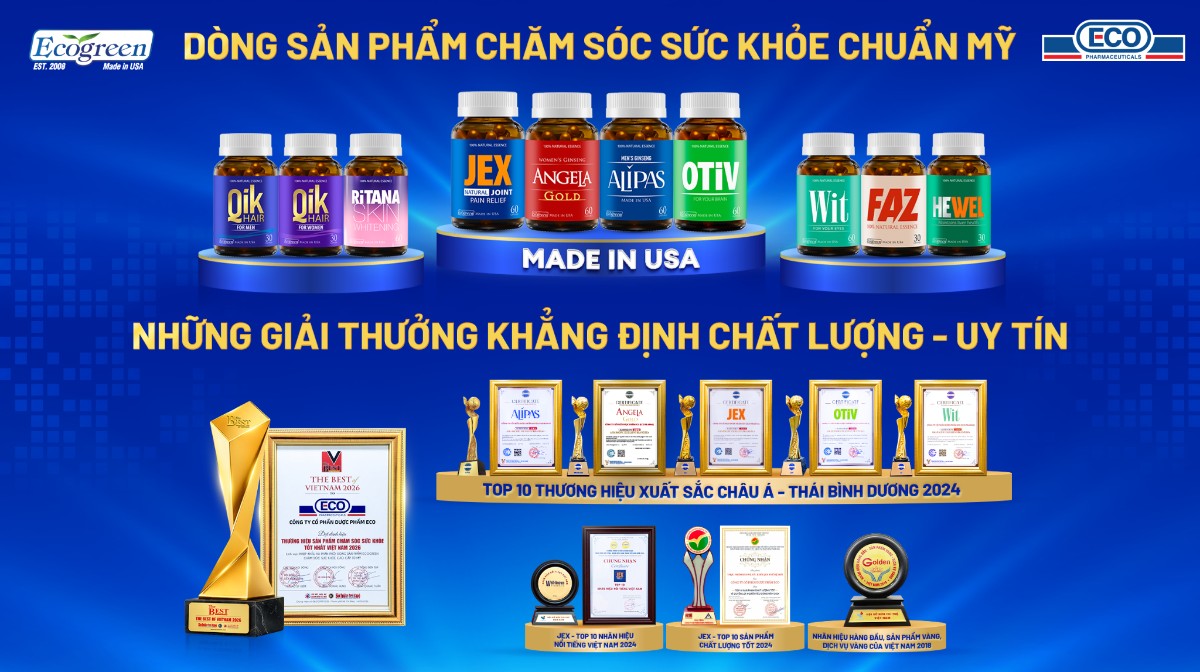 các sản phẩm chuẩn mỹ của eco pharma