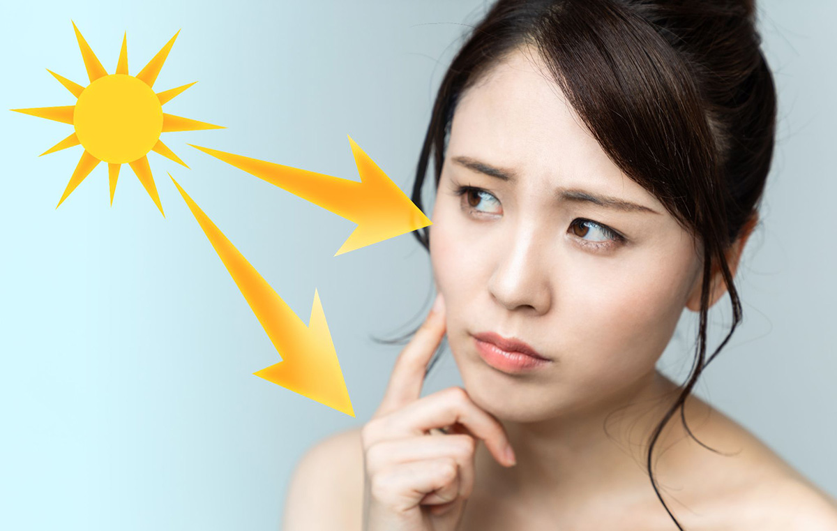 có thể do tác hại của ánh nắng mặt trời