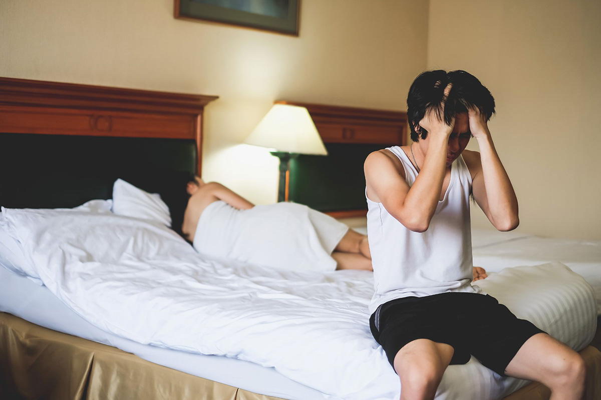 khó khăn hoặc không thể xuất tinh